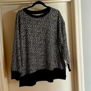 NWOT Crown & Ivy Leopard Sweatshirt
